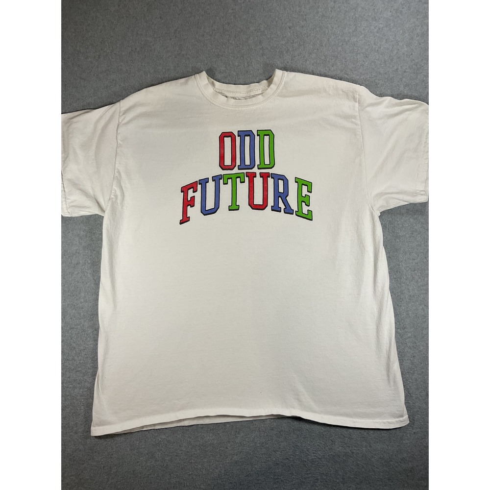 Odd Future Tyler the Creator Mens XL White Graphic T Multi Color Streetwear 1619
